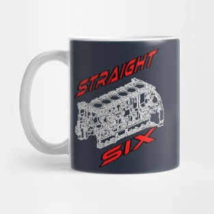 Engine Block Straight 6 (Red) Mug